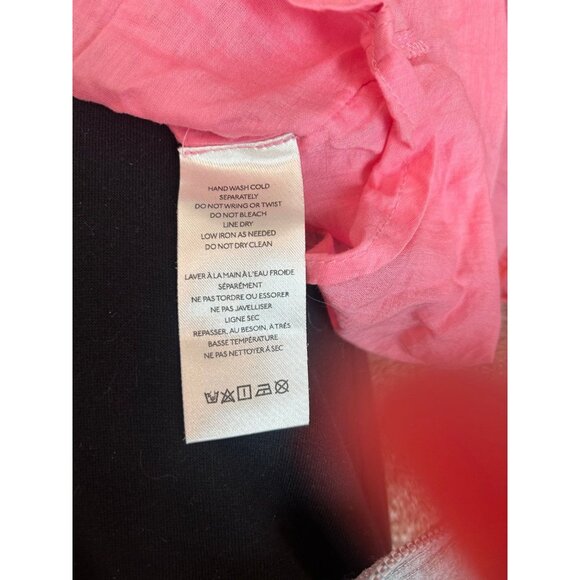 Free People Sweet Annie dress smocked pink 100% cotton fit flare SZ M Summer - Picture 7 of 12